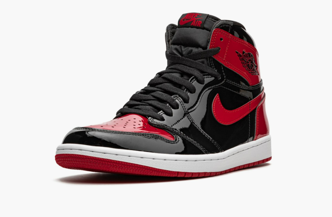 Jordan 1 Retro High OG Patent Bred Men's – Pimp Kicks