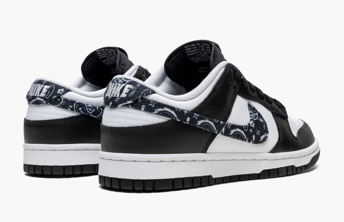 nike dunk low black paisley price