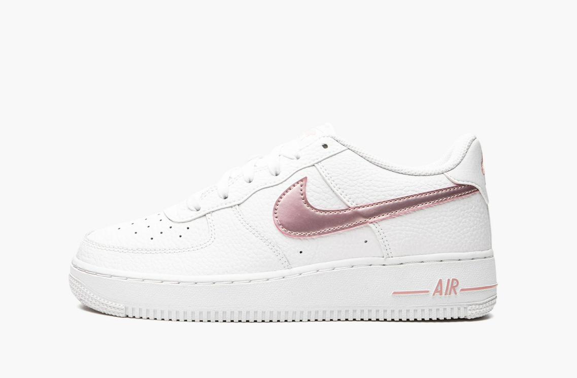 white air force 1 pink tick