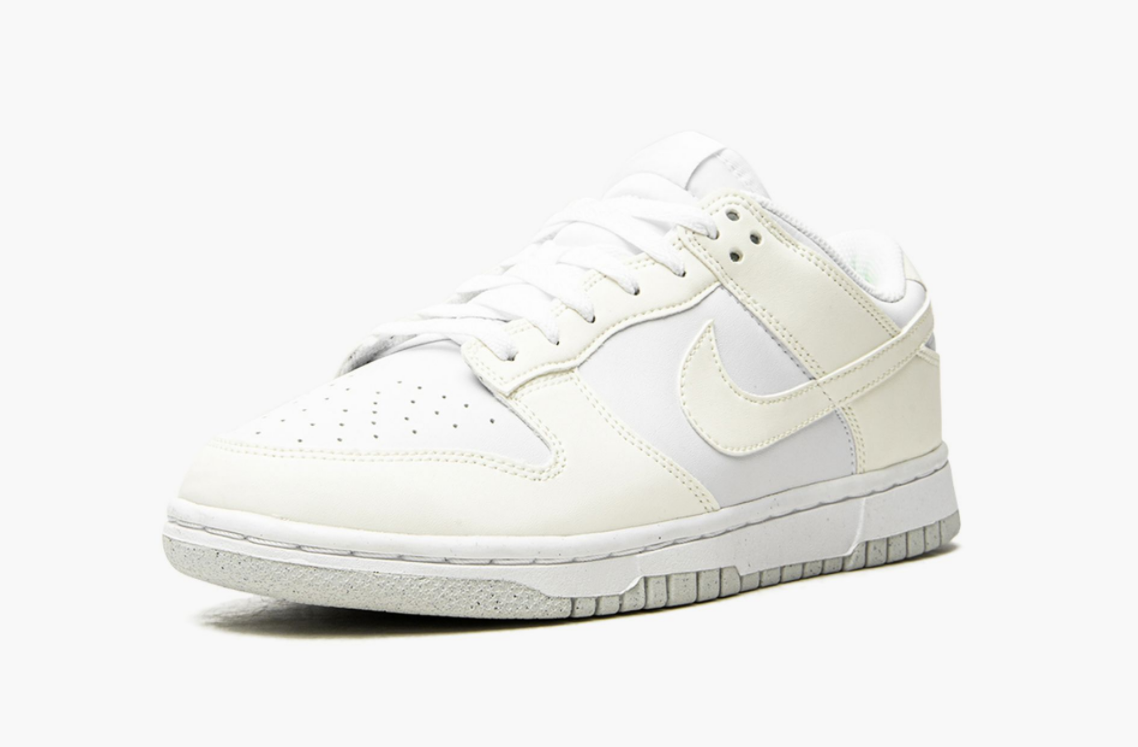 nike dunk low white and sail