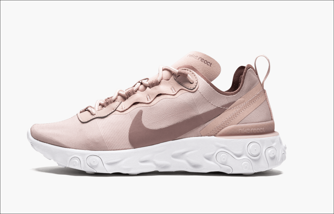 nike react element 55 beige white black