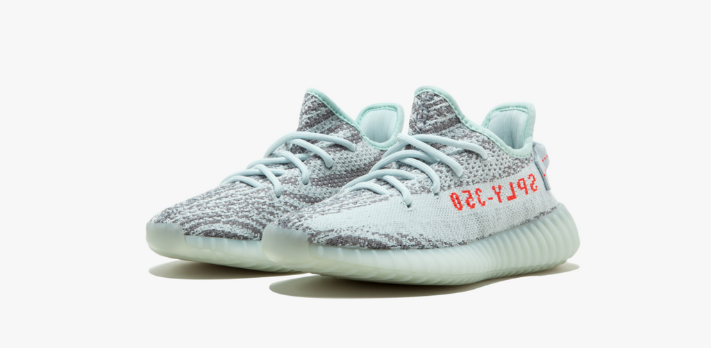 blue tint yeezys