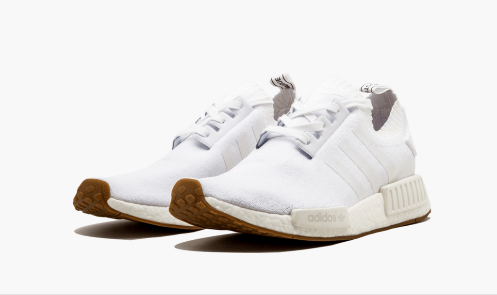 white nmd with gum bottom