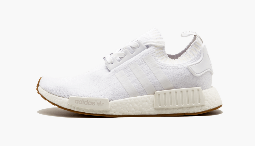 nmd r1 primeknit white gum