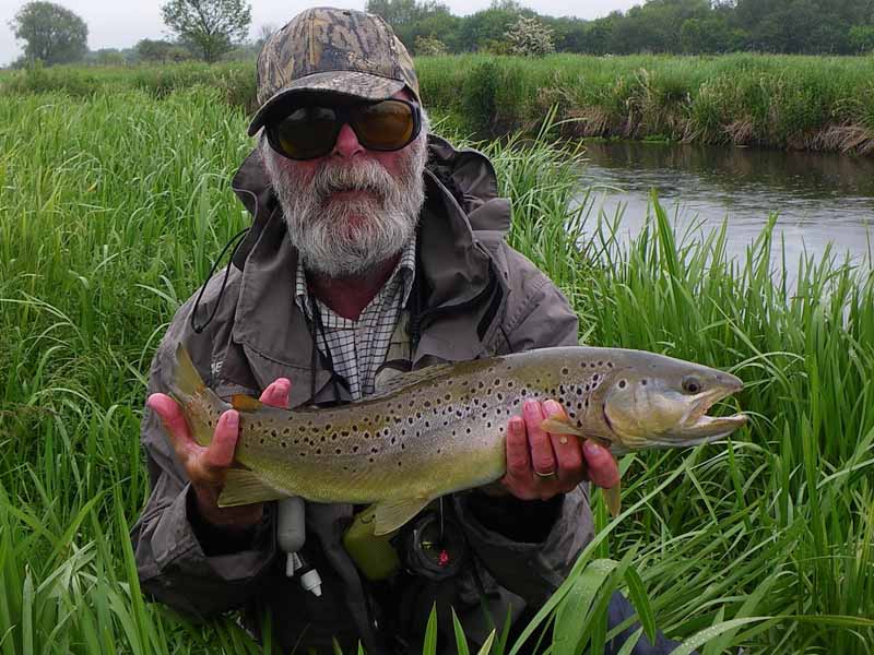 A 5lb Driffield Beck trout