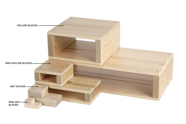 Unité blocs creux modularité communauté playthings louise kool collection reggio inspiré