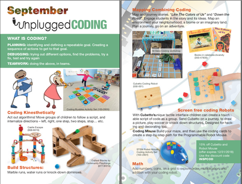 Click for pdf preview of Louise Kool Inspiration book -- September Unplugged Coding