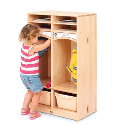 toddler cubby by Community playthings for Canadian child care or daycare centres