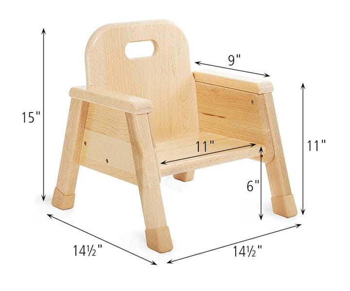 Little Scholars Wooden Teacher Chair, 18 Seat Height
