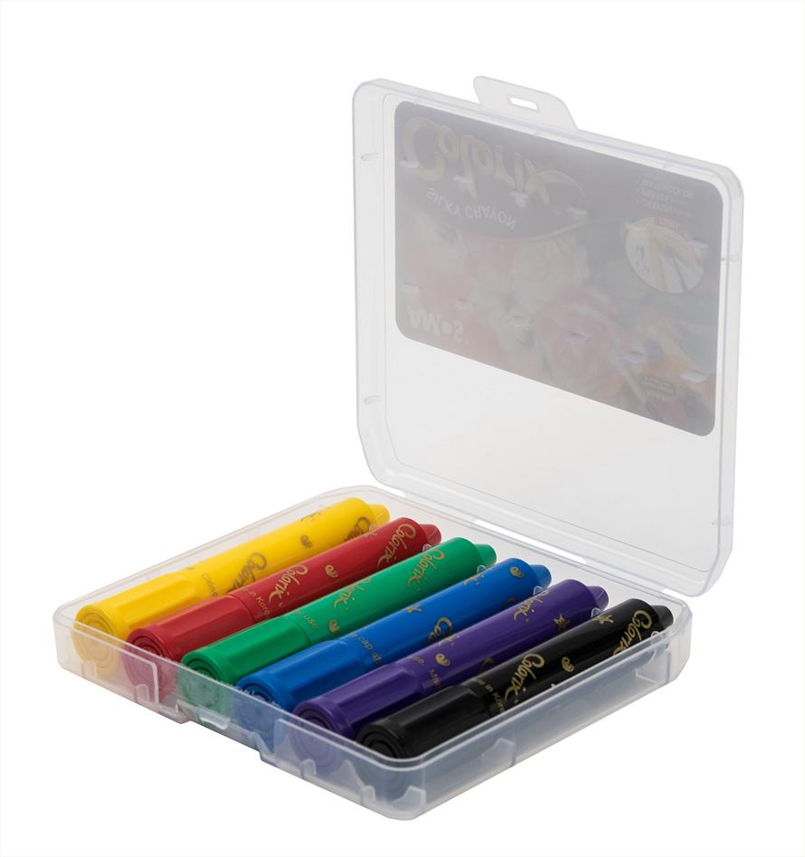  EXCEART 15pcs Pull Crayons Color Pencils Cloth Wax