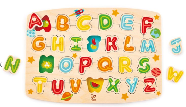 Wooden Alphabet Floor Puzzle canada – Louise Kool & Galt