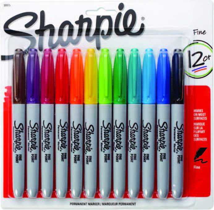 Colorations Color Permanent Markers - Set of 12 (Item #PERMCLR)