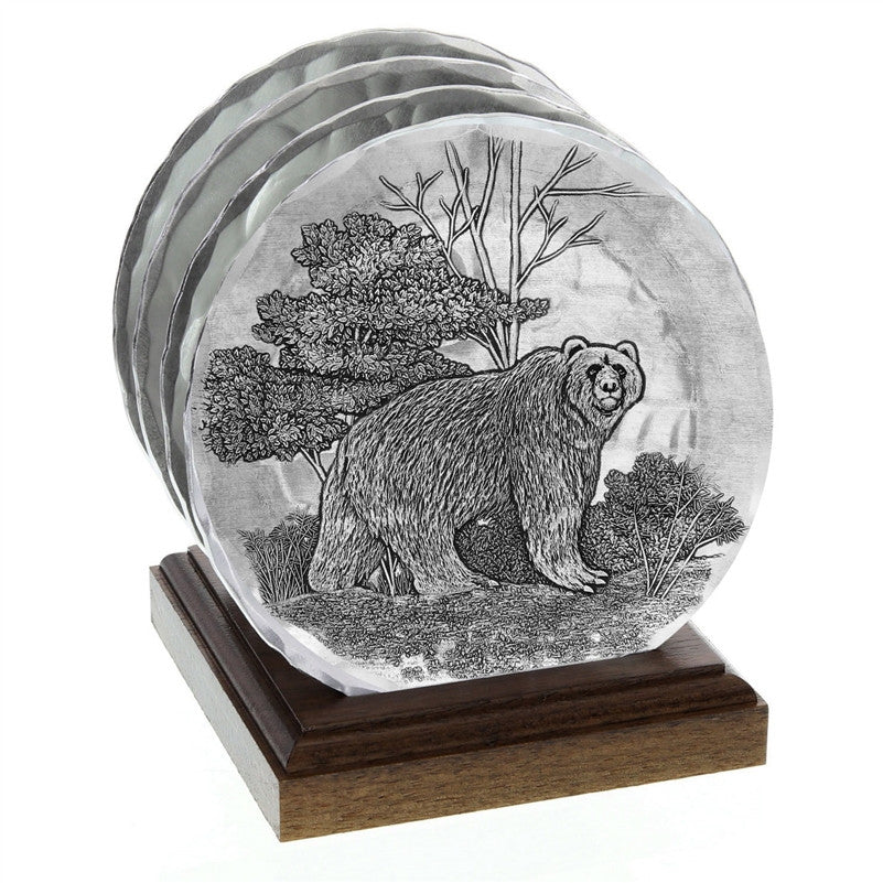 Kodiak Bear Coaster Set of 4