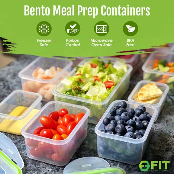 Bento Snack Boxes,4-Compartment Snack Containers,Stackable Food Storage  Containers with Lids,Reusable Bento Lunch Boxes,BPA Free Lunch Containers  for
