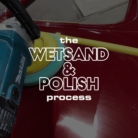 the wet sanding and buffing process