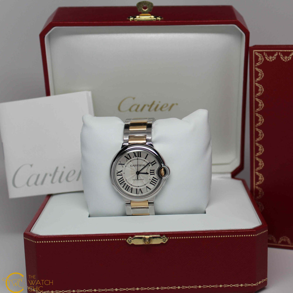 cartier ballon bleu gold and silver