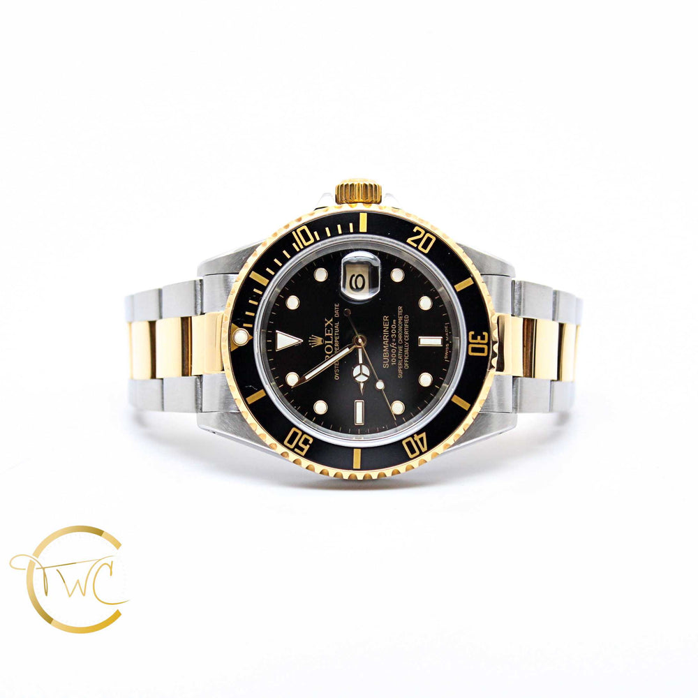 rolex submariner date oyster 40mm steel and yellow gold