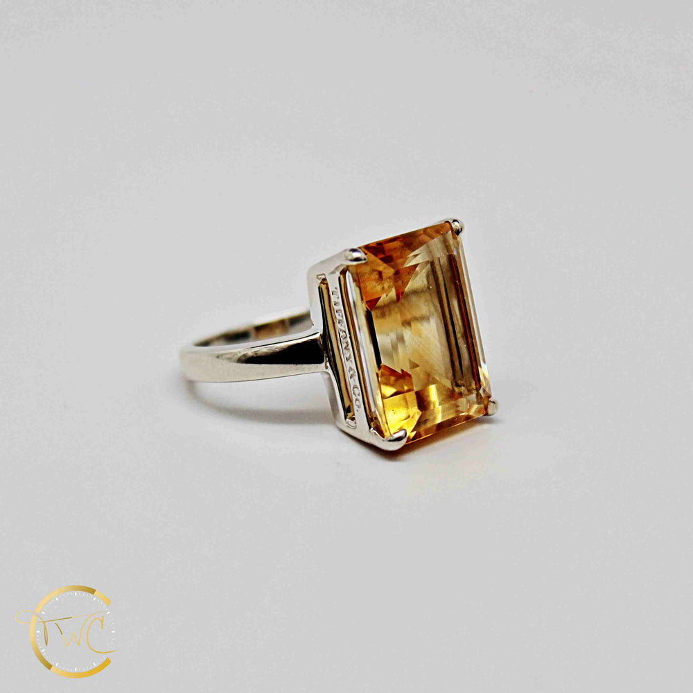 tiffany citrine cocktail ring