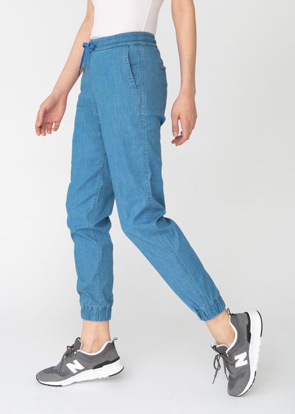 lightweight denim joggers