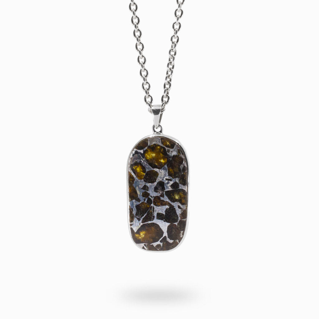 Pallasite Meteorite Necklace