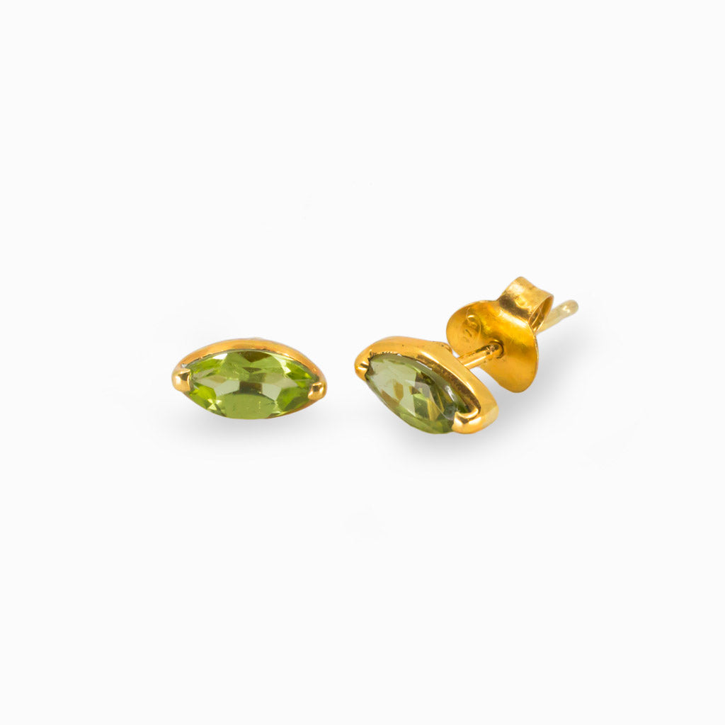 Peridot Stud Earrings