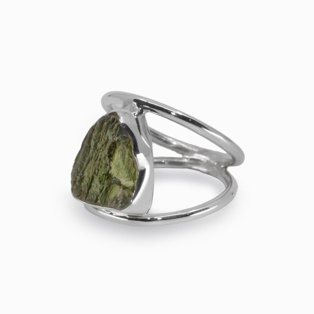 Moldavite Ring