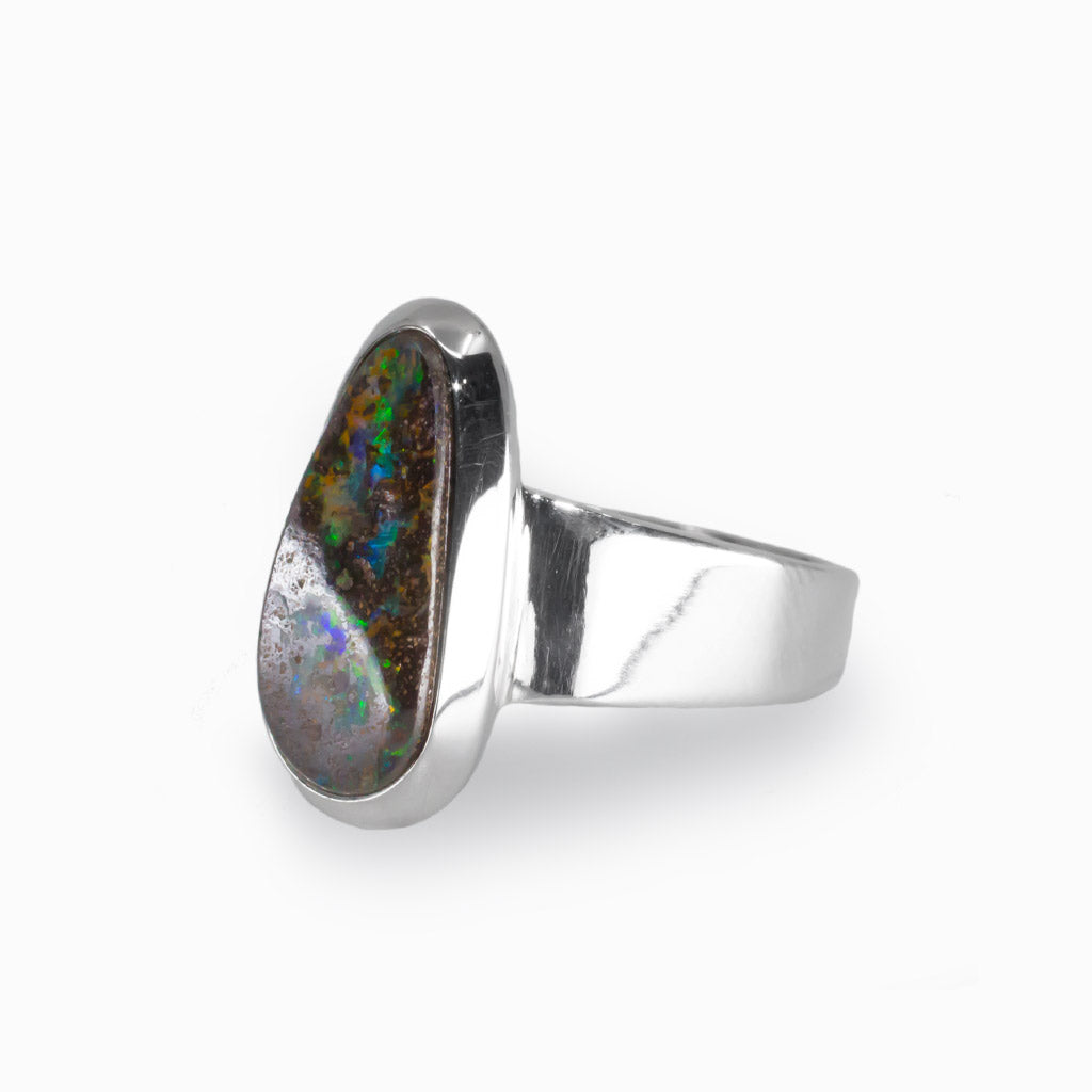 Boulder Opal Ring