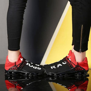 black and red sport rage shoes