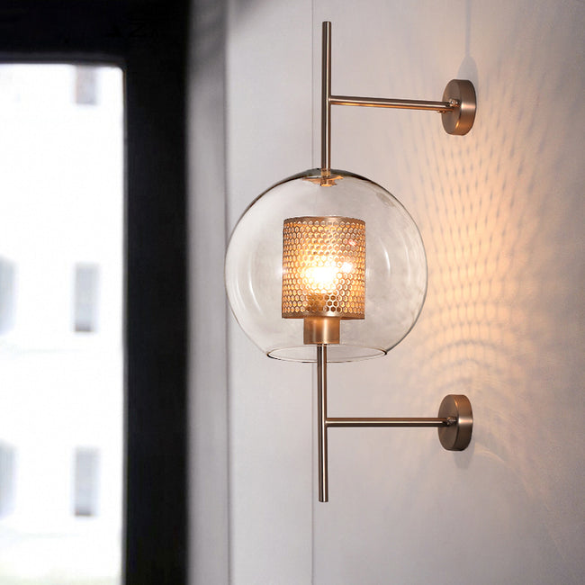 blown glass sconce