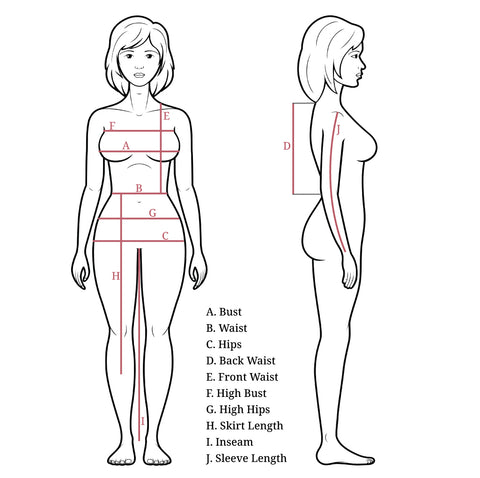 mensurations des femmes