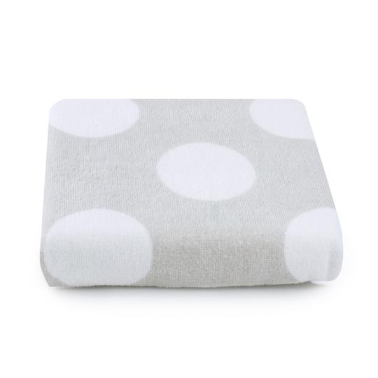 blue polka dot bath towels