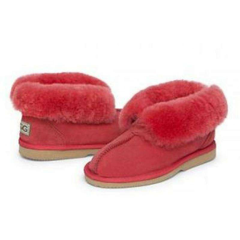 red ugg slippers size 7