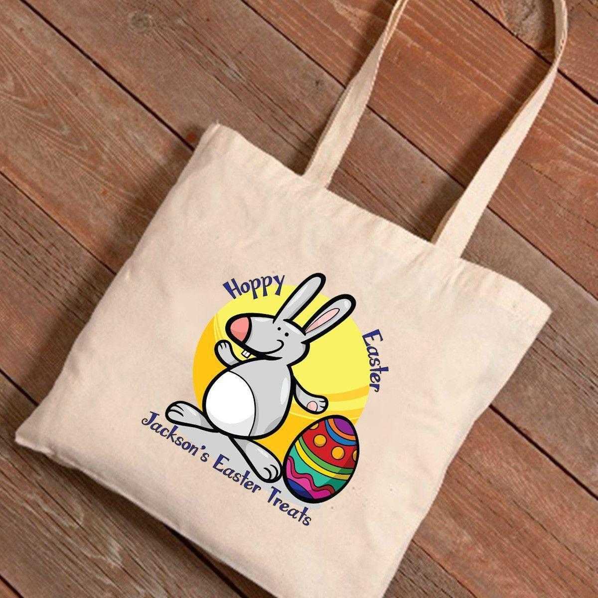 Personalized Easter Treat Canvas Bag