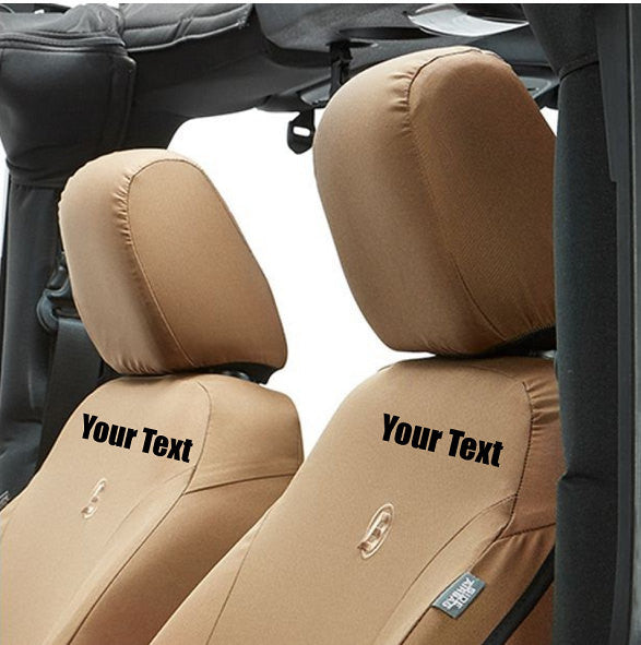 Custom Personalized Jeep Wrangler Seat Covers (front Seats) DG Custom – DG  Custom Graphics