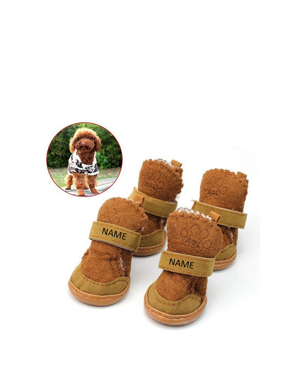 personalized dog shoes