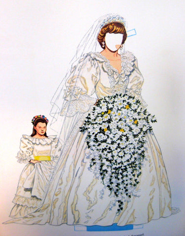 princess diana paper doll book