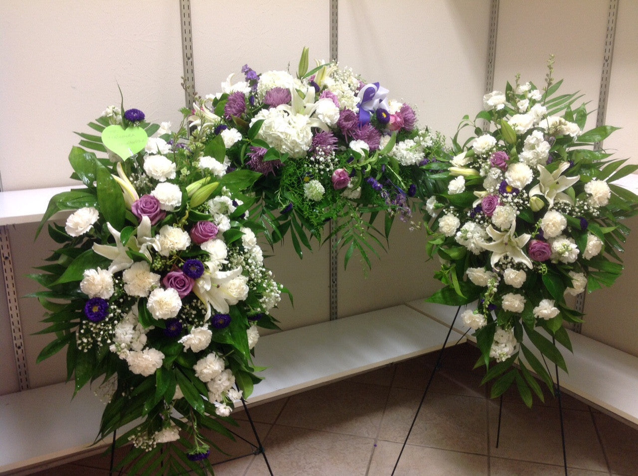 "Spirit of Love" Funeral Flower Package ( Two Easel, One ...