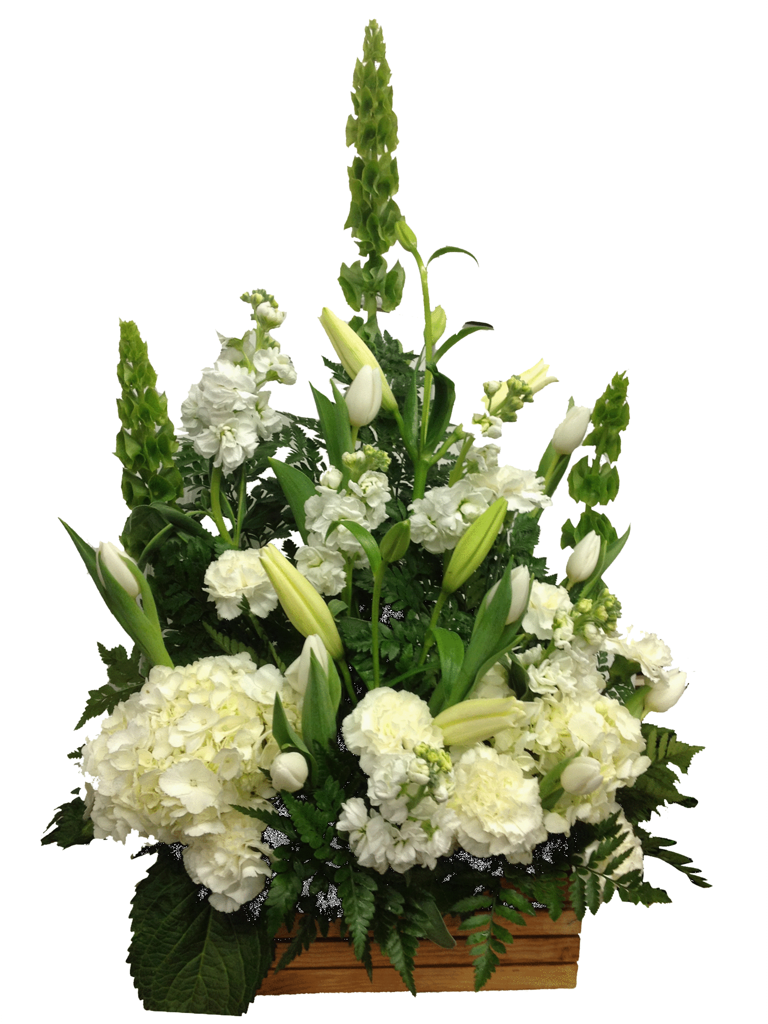 Classic White Funeral Arrangement