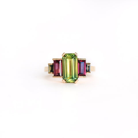 Handmade Australian Sapphire Engagement Ring, Custom Made 