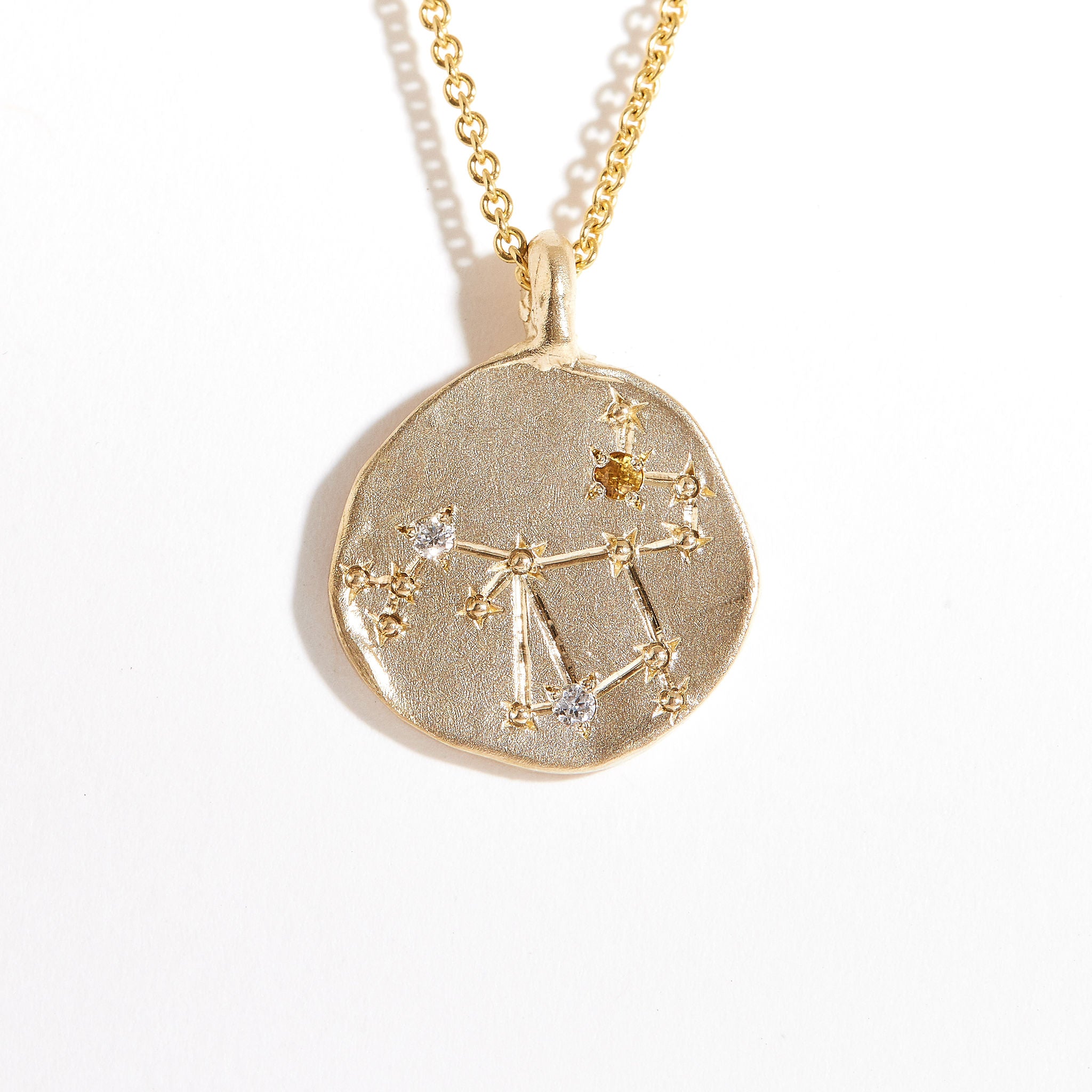 Sagittarius Star Sign Pendant | Star Sign Necklace | Sapphire and Diamond Pendant