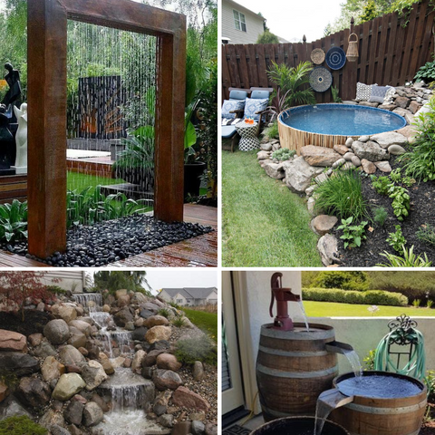It is always good to have a water feature in your backyard to add character to the location.