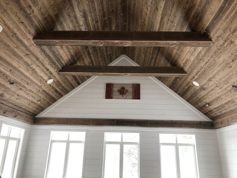 bannack brown ghostwood ceiling and faux beams