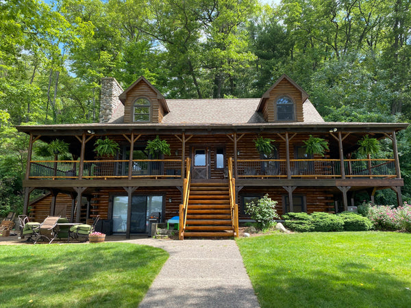 Log Home after maintenance completed