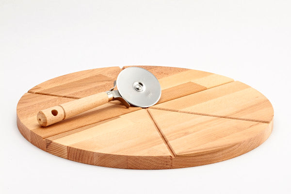 BEECH WOOD CUTTING BOARD WITHOUT PIZZA CUTTER 26046 I23 Chef