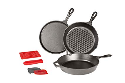 Lodge L8SQ3 10.5in Square Cast Iron Skillet