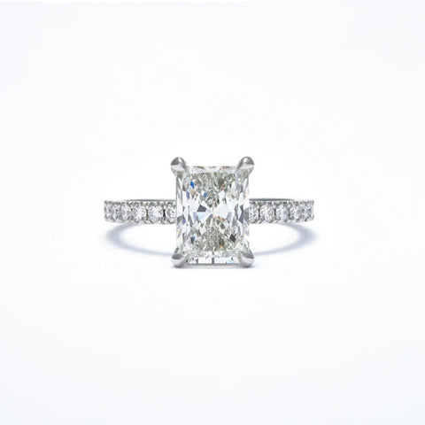 radiant cut engagement ring