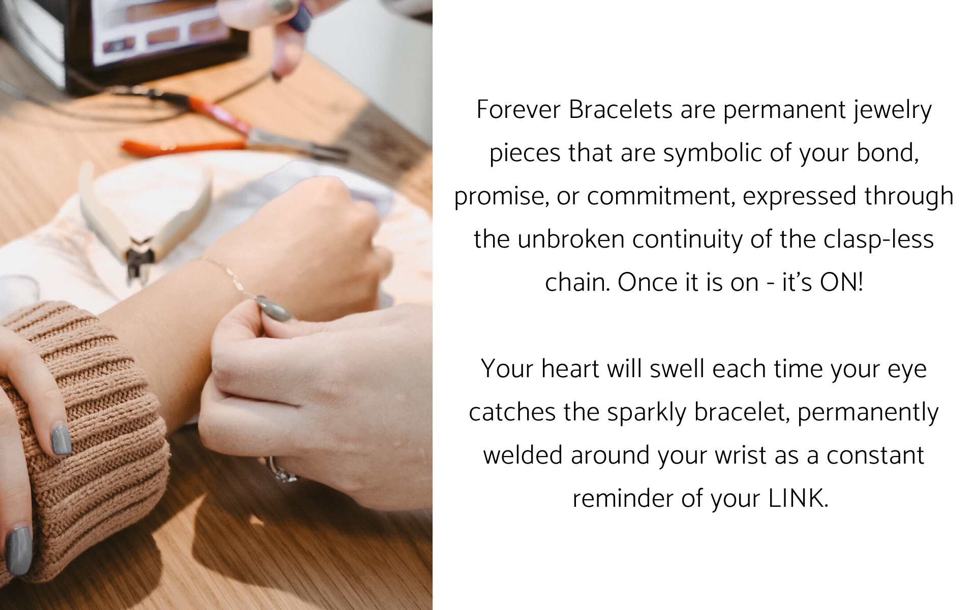 Permanent Forever Book Now Bracelets