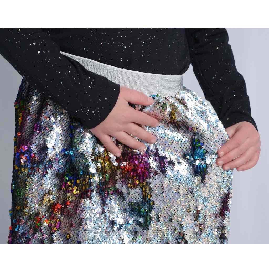 girls flippy sequin dress