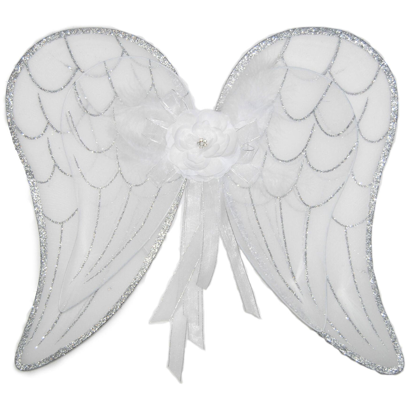 white fairy wings and wand