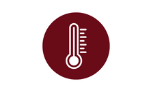 Glass enclosed wine cellar climate control icon